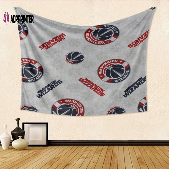 Get Your Washington Wizards 3D Full Printing Tapestry – Perfect Gift for Fans!