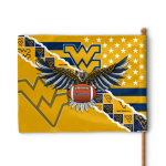 West Virginia Mountaineers American Landscape House Flag