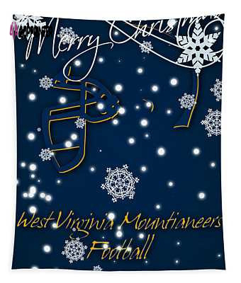 West Virginia Mountaineers Christmas Card: Joe Hamilton Tapestry for Festive Celebration