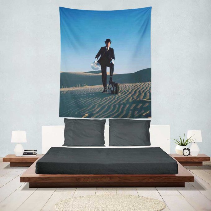 Wish You Were Here Desert Man in Bowler Pink Floyd Tapestry