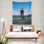 Wish You Were Here Desert Man in Bowler Pink Floyd Tapestry