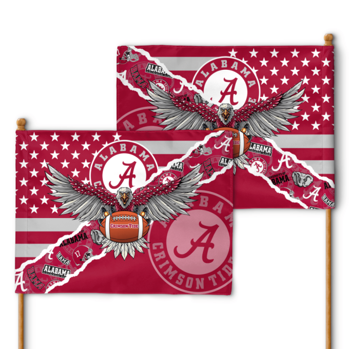 Alabama Crimson Tide American Landscape House Flag