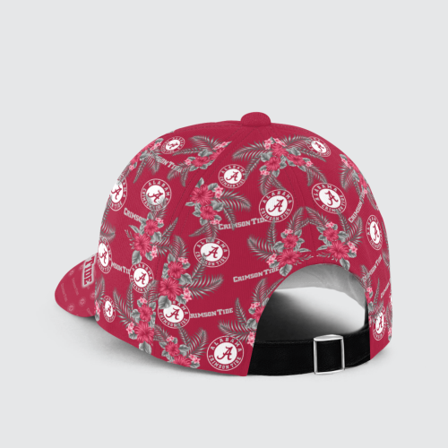 Alabama Crimson Tide Floral Hawaiian Adjustable Baseball Classic Cap Men Hat