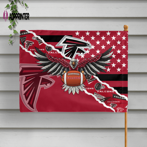 Atlanta Falcons American Landscape House Flag