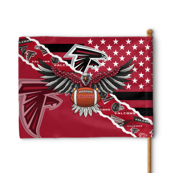 Atlanta Falcons American Landscape House Flag