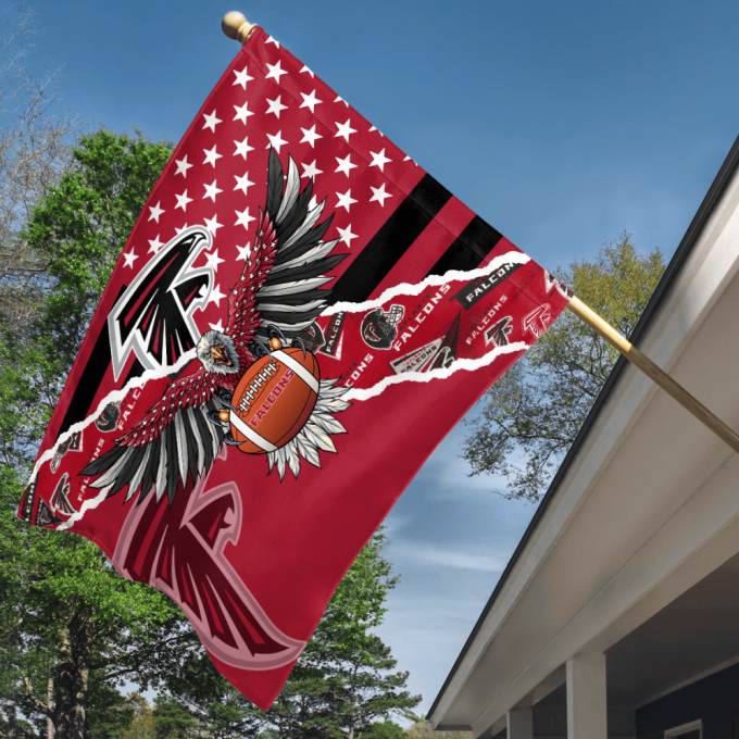 Atlanta Falcons American Landscape House Flag