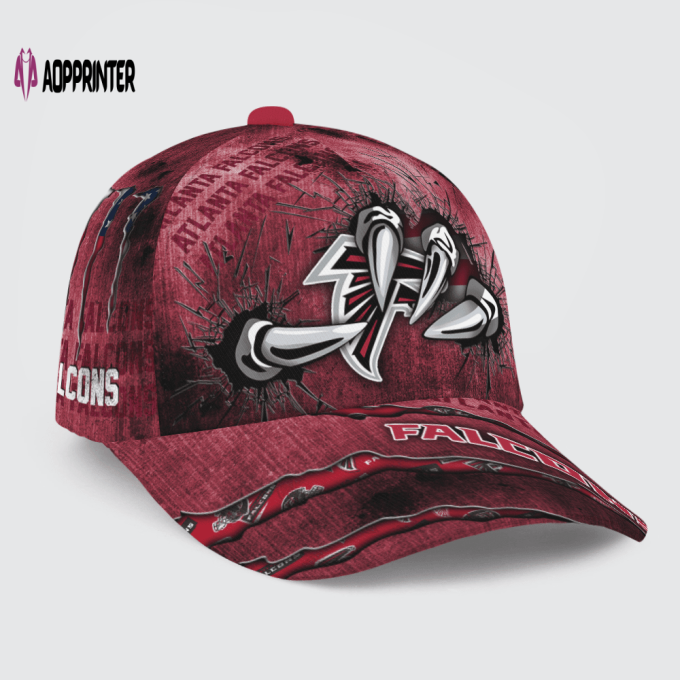 Atlanta Falcons Flag 3D Dragon Classic Baseball Classic Cap Men Hat