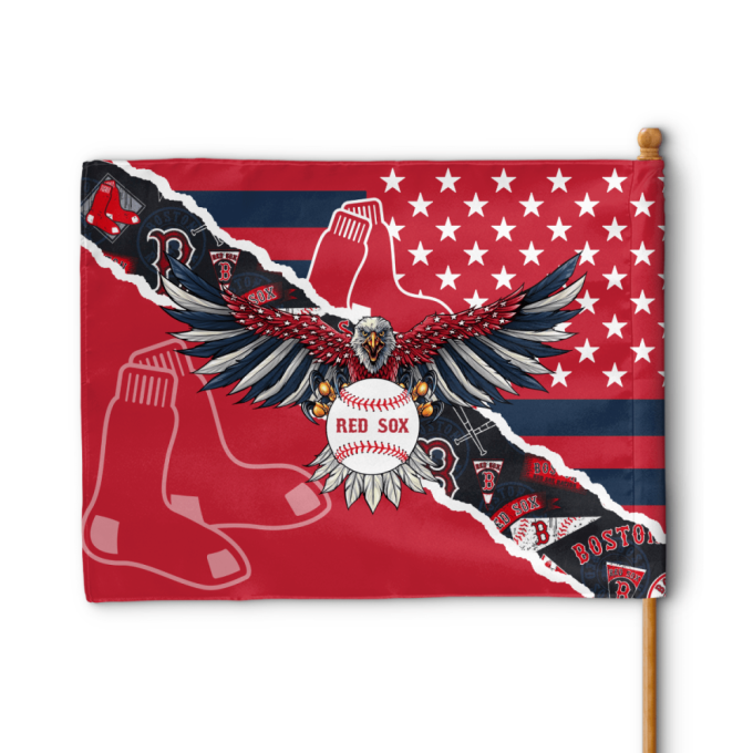 Boston Red Sox American Landscape House Flag