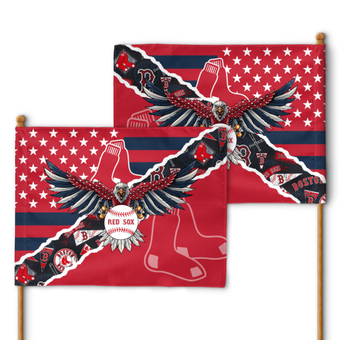 Boston Red Sox American Landscape House Flag