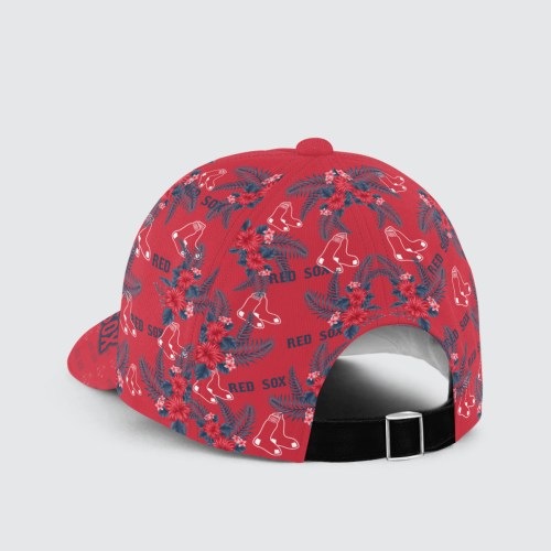 Boston Red Sox Floral Hawaiian Adjustable Baseball Classic Cap Men Hat