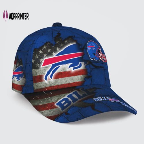 New England Patriots American Flag Metal Printed Baseball Classic Cap Men Hat