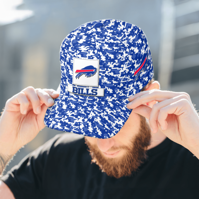 Buffalo Bills Digital Camo AOP Classic Baseball Classic Baseball Classic Cap Men Hat Men Hat