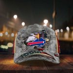 Buffalo Bills Vintage American Flag Royalty Baseball Classic Cap Men Hat