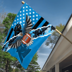 Carolina Panthers American Landscape House Flag