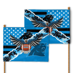 Carolina Panthers American Landscape House Flag