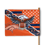 Denver Broncos American Landscape House Flag