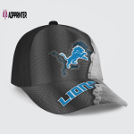 Detroit Lions Specialized Metal Texture Baseball Baseball Classic Baseball Classic Cap Men Hat Men Hat