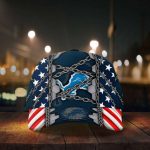 Detroit Lions Stars & Stripes Chain Printed Baseball Classic Baseball Classic Cap Men Hat Men Hat