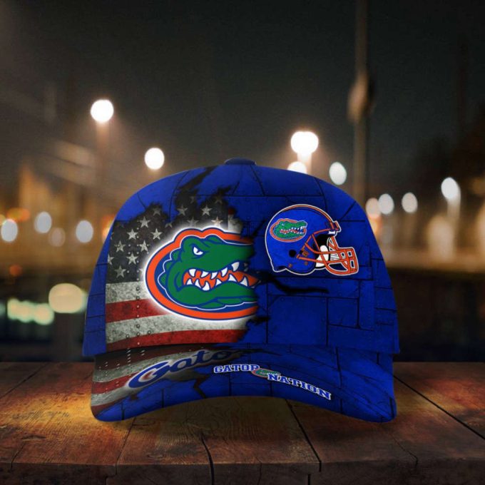 Florida Gators American Flag Metal Printed Baseball Classic Baseball Classic Cap Men Hat Men Hat