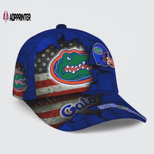 Florida Gators American Flag Metal Printed Baseball Classic Baseball Classic Cap Men Hat Men Hat