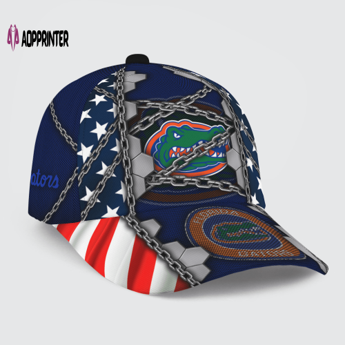 Florida Gators Stars & Stripes Chain Printed Baseball Classic Baseball Classic Cap Men Hat Men Hat