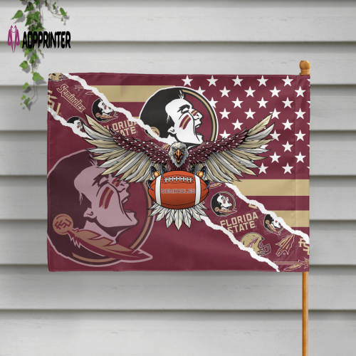 Florida State Seminoles American Landscape House Flag