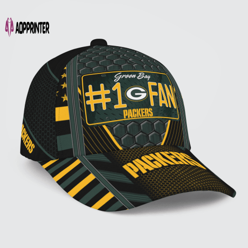 Green Bay Packers #1 Fan All Over Print Baseball Classic Cap Men Hat