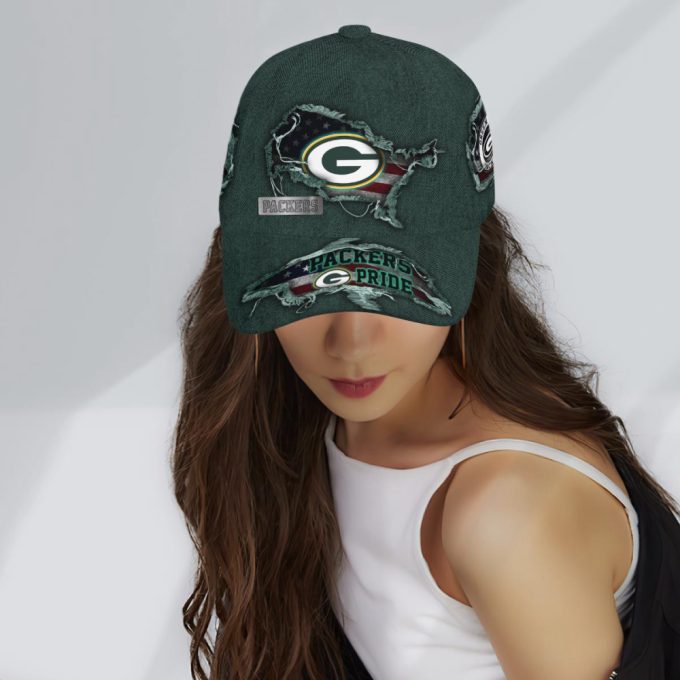 Green Bay Packers American Flag Classic Baseball Classic Baseball Classic Cap Men Hat Men Hat