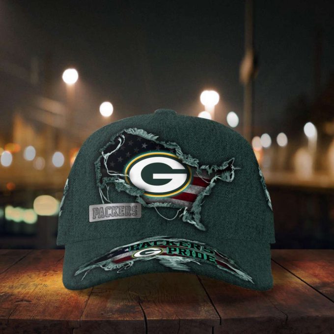 Green Bay Packers American Flag Classic Baseball Classic Baseball Classic Cap Men Hat Men Hat