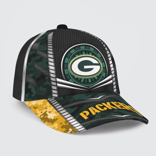 Green Bay Packers Digital Camo Print Baseball Classic Cap Men Hat