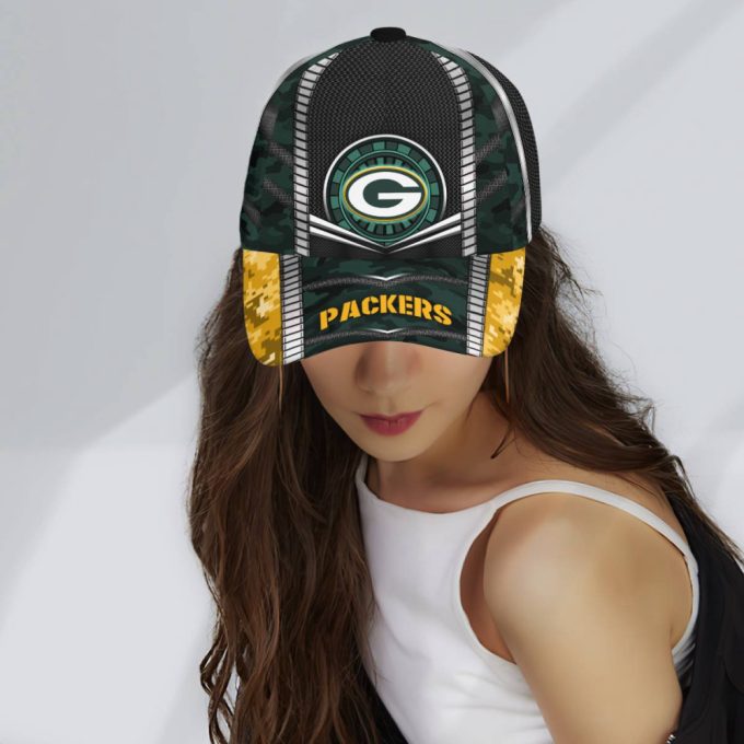 Green Bay Packers Digital Camo Print Baseball Classic Cap Men Hat