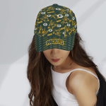 Green Bay Packers Floral Hawaiian Adjustable Baseball Classic Baseball Classic Cap Men Hat Men Hat