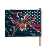 Houston Texans American Landscape House Flag