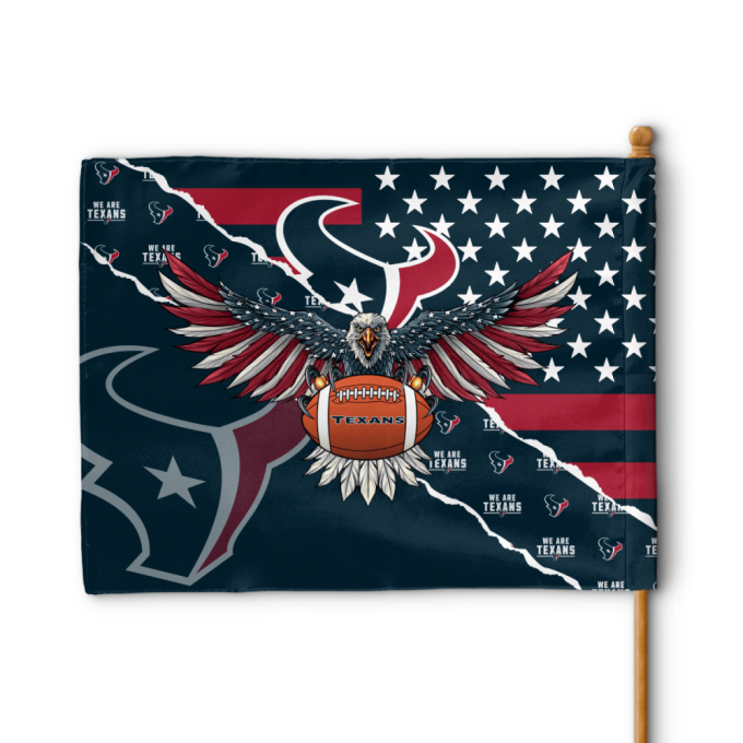 Houston Texans American Landscape House Flag