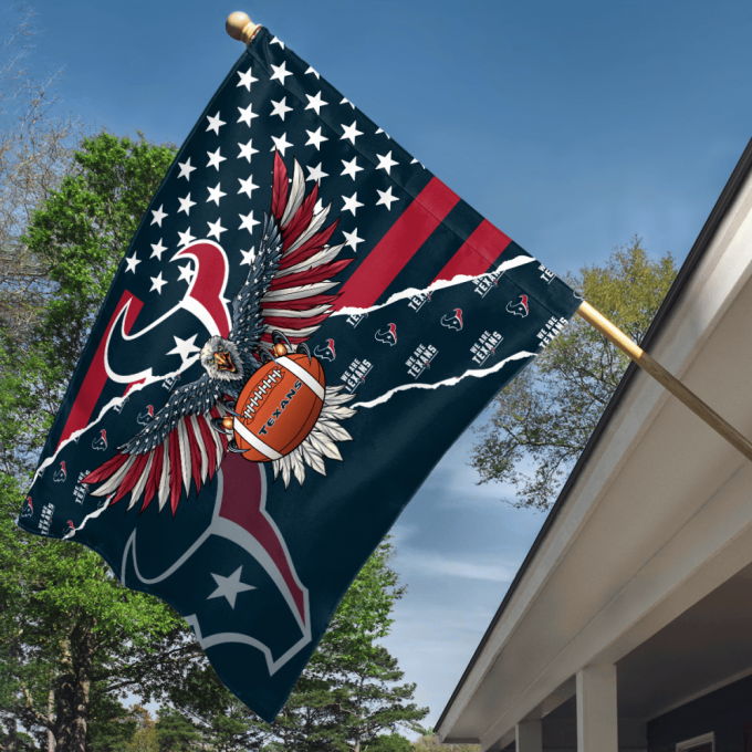 Houston Texans American Landscape House Flag