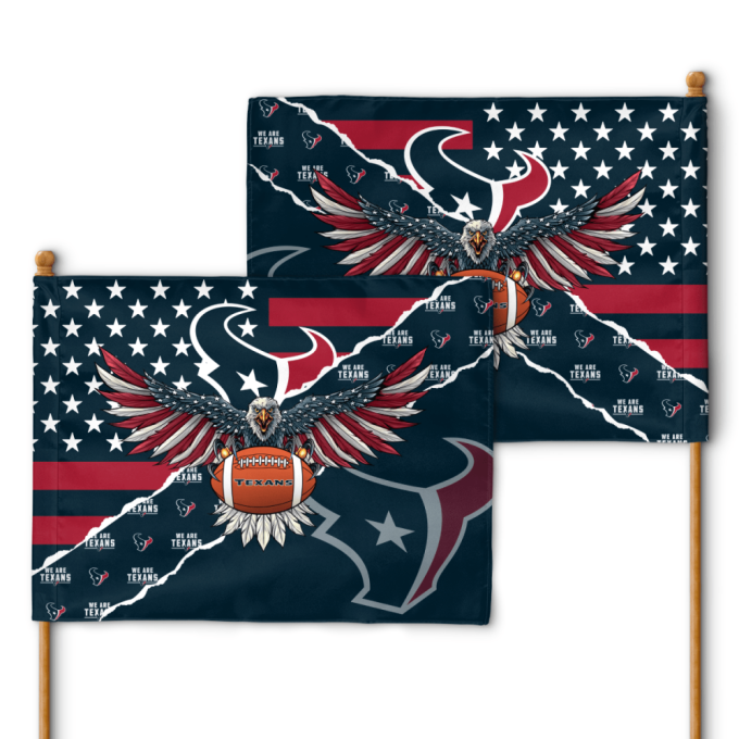 Houston Texans American Landscape House Flag