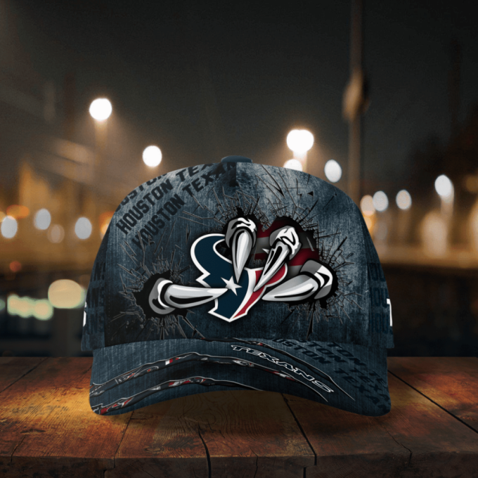 Houston Texans Flag 3D Dragon Classic Baseball Classic Baseball Classic Cap Men Hat Men Hat