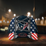 Houston Texans Stars & Stripes Chain Printed Baseball Classic Cap Men Hat