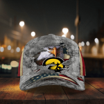 Iowa HawkeyesVintage American Flag Royalty Baseball Classic Baseball Classic Cap Men Hat Men Hat