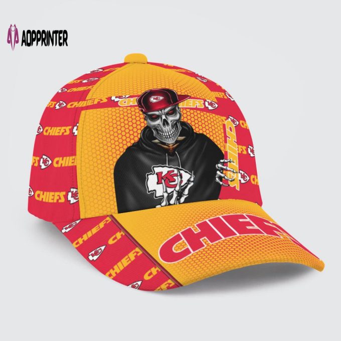 Kansas City Chiefs Skull Team Logo Baseball Classic Baseball Classic Cap Men Hat Men Hat