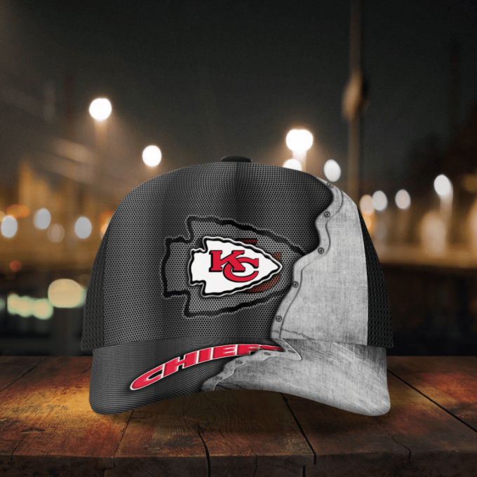 Kansas City Chiefs Specialized Metal Texture Baseball Baseball Classic Baseball Classic Cap Men Hat Men Hat