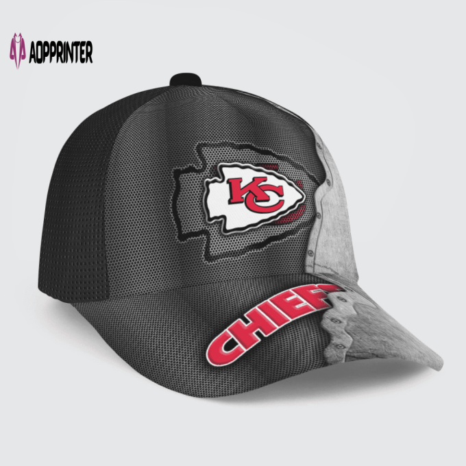 Kansas City Chiefs Specialized Metal Texture Baseball Baseball Classic Baseball Classic Cap Men Hat Men Hat