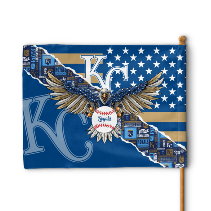 Kansas City Royals American Landscape House Flag