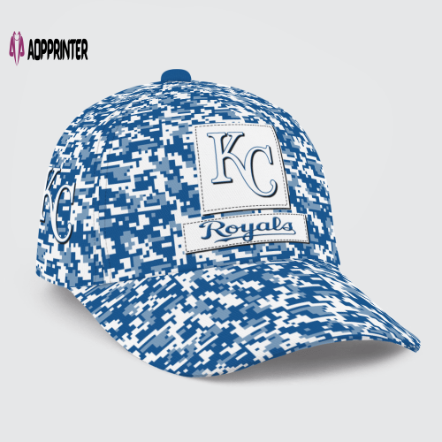 Kansas City Royals Digital Camo AOP Classic Baseball Classic Baseball Classic Cap Men Hat Men Hat