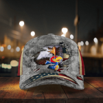 Kansas JayhawksVintage American Flag Royalty Baseball Classic Baseball Classic Cap Men Hat Men Hat