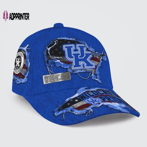 Kentucky Wildcats American Flag Classic Baseball Classic Baseball Classic Cap Men Hat Men Hat