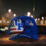 Kentucky Wildcats American Flag Metal Printed Baseball Classic Baseball Classic Cap Men Hat Men Hat