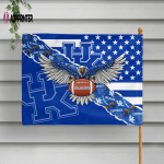 Kentucky Wildcats American Landscape House Flag