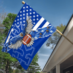 Kentucky Wildcats American Landscape House Flag