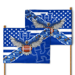 Kentucky Wildcats American Landscape House Flag